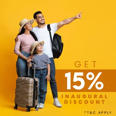 Inaugural Discount of 15% 